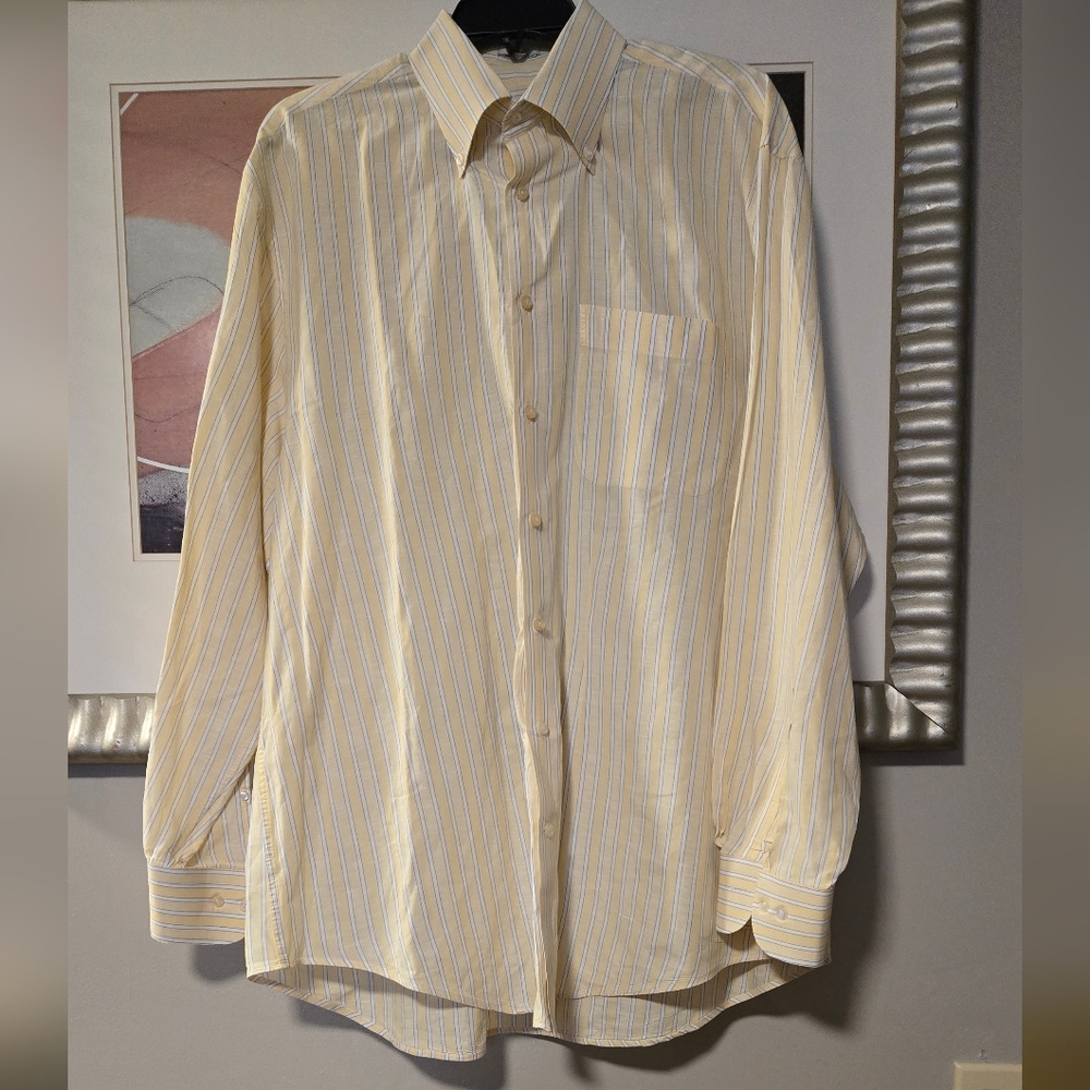 Peter Millar Men T shirt Long Sleeve Size Large 100% Cotton